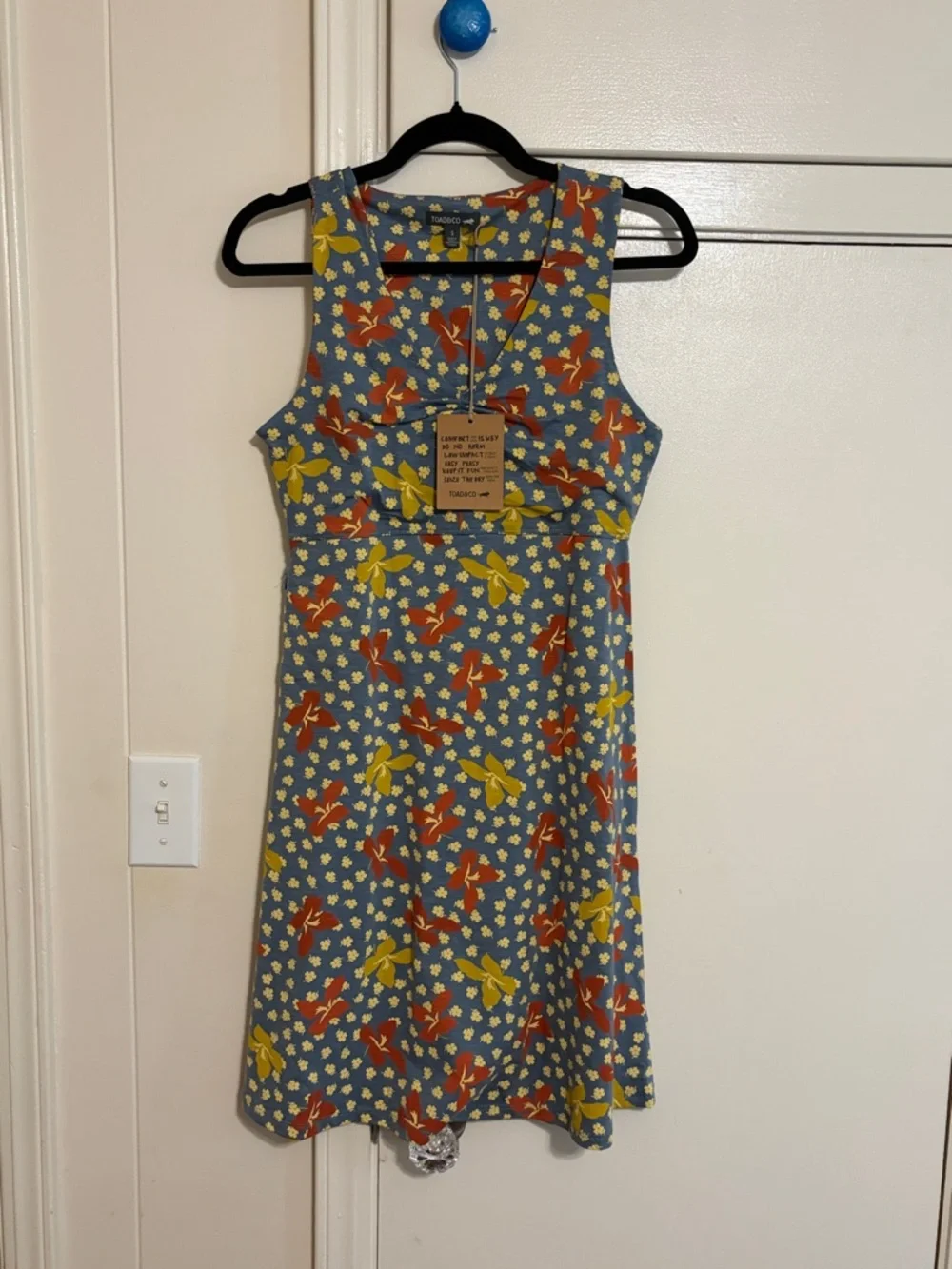 Toad & Co. Rosemarie SL Dress North Shore Lily Print Small NWT - Picture 1 of 6